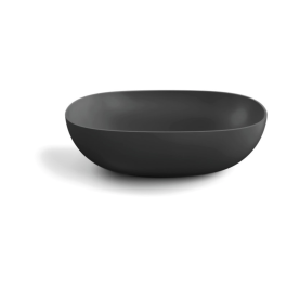 ACQUAIO - Oval porcelænsvask i mat sort fra Cassøe