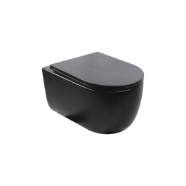 Silent RIMLESS toilet med støjsvagt skyl