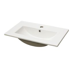 POR-60-80 - Heldækkende porcelænsvask - Hvid POR-60-80 - Heldækkende porcelænsvask - Hvid
