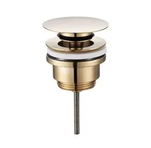 Universal push-up bundventil - blank messing - fra Cassøe