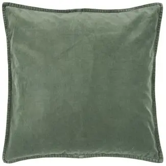 Velour pudetræk i dusty chalk green fra Ib Laursen
