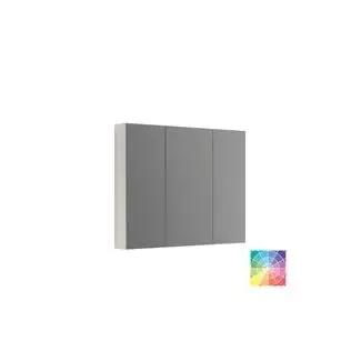 Style spejlskab 100 cm med 3 låger og lysstyring, tilvælg lamper, Hvid mat, Brun eg, Sort mat, Hvid mat lak, Askegrå, Sort gummi, Grå mat, Valgfri farve, Hvid højglans, Nordisk Eg