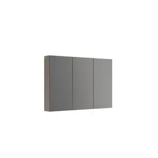 Primo spejlskab med 3 låger 80x120 cm, Hvid mat, Hvid eg, Grå eg, Rødbrun eg, Lys eg, Mørk eg, Valgfri farve