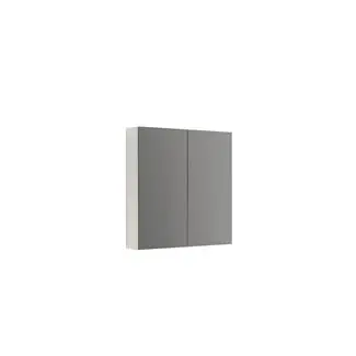 Primo spejlskab med 2 låger 80x80 cm, Hvid mat, Hvid eg, Grå eg, Rødbrun eg, Lys eg, Mørk eg, Valgfri farve