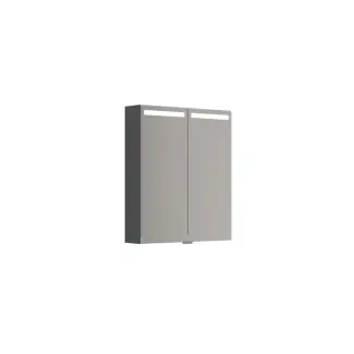 Top Spejlskab med integreret lysfelt i top - 70x60 cm